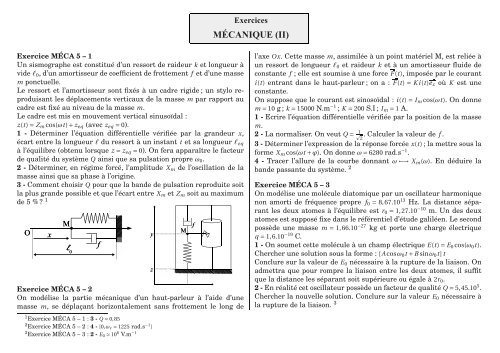 MÉCANIQUE (II)