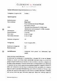 Verslag 1 - Cleerdin & Hamer Advocaten
