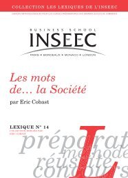 Les mots de la Société (Eric Cobast) - INSEEC Business School