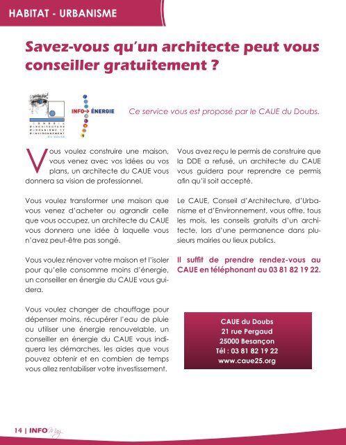 Info Mag n°17 - Baume-les-Dames