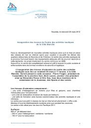 Télécharger le communiqué de presse - Province sud