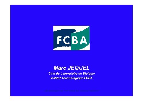 contexte biologique et réglementaire - CTBA+ - Traitement et ...