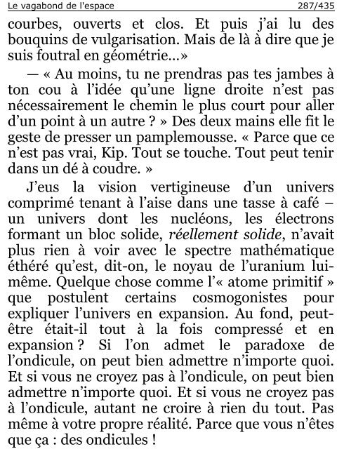 Le vagabond de l'espace