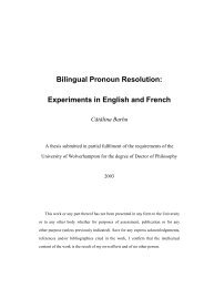 Bilingual Pronoun Resolution - The Research Group in ...