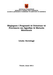 Shpjegues i Programit të Orientuar të Provimeve me - Ministria e ...