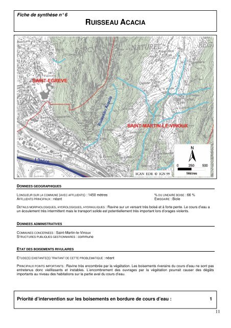 Diagnostic des cours d'eau sur le territoire de la METRO