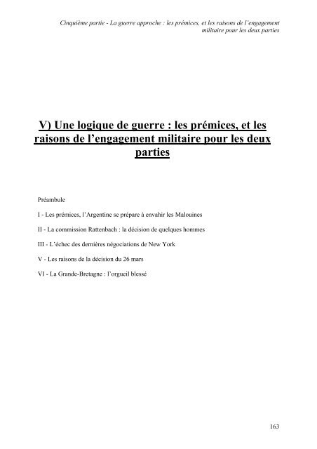 La guerre des Malouines dans les relations internationales