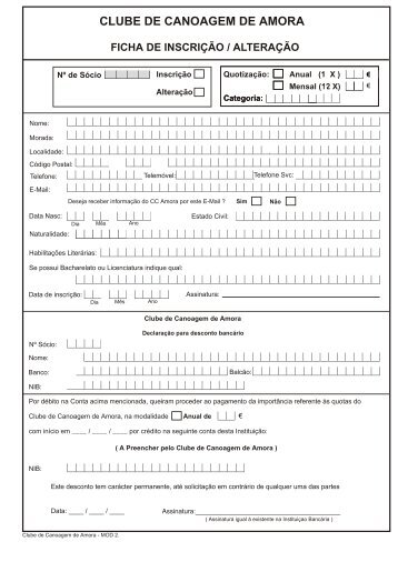 para efectuar o download da proposta de sócio.