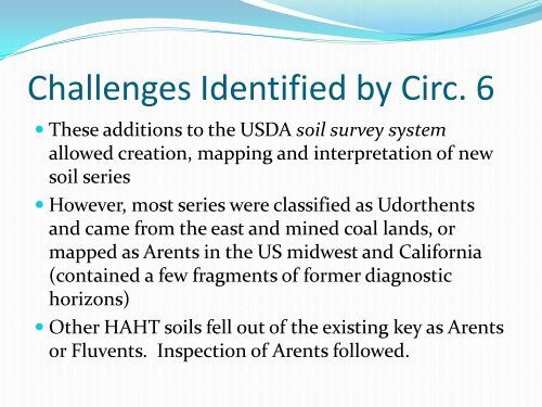 Development of Anthropogenic Soil Classification - Virginia Tech