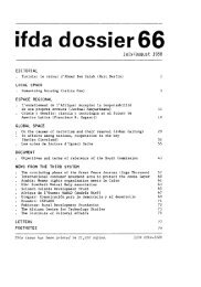 Ifda dossier 66, July/August 1988