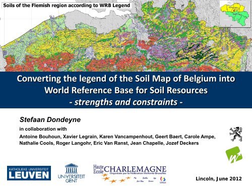 Converting the Soil Map of Belgium into the WRB