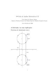 9ª Aula de Análise Matemática I E