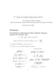 7. Aula de Análise Matemática II E