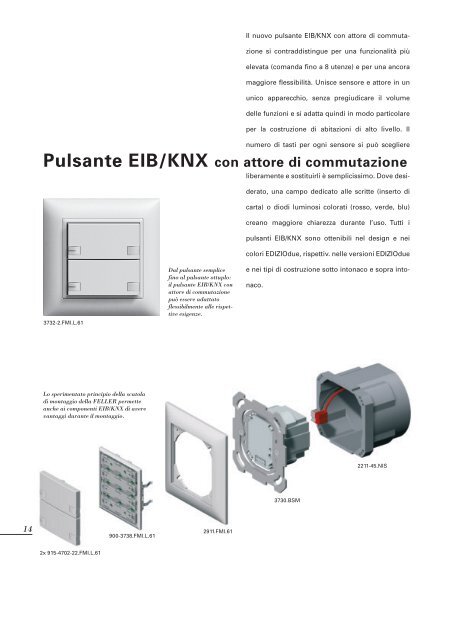 Pulsante EIB/KNX - Feller Clixx