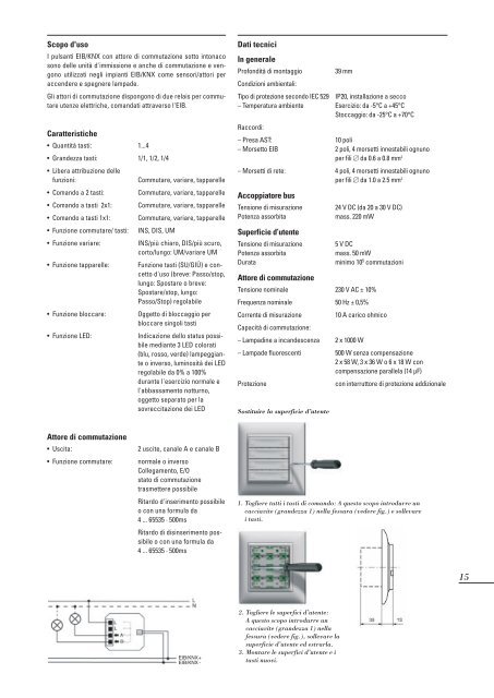 Pulsante EIB/KNX - Feller Clixx