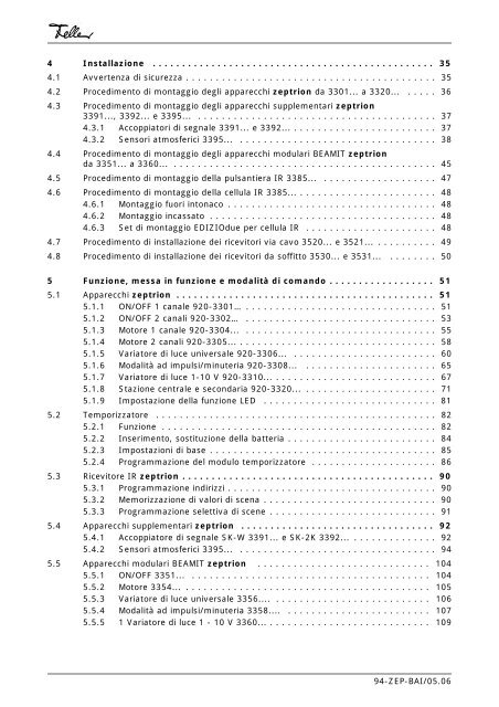 Istruzioni d'uso - Feller Clixx