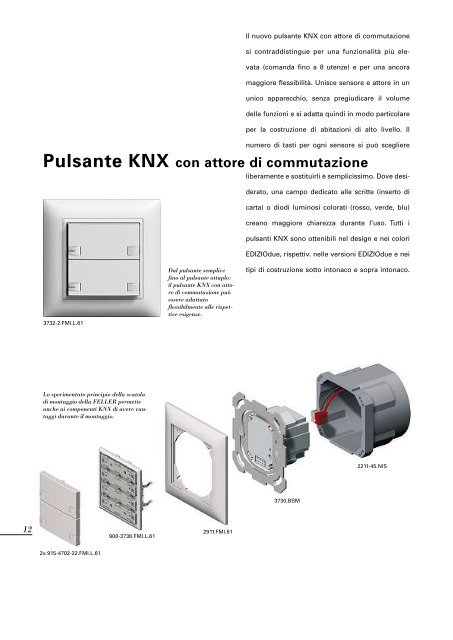 Pulsante KNX - Feller Clixx