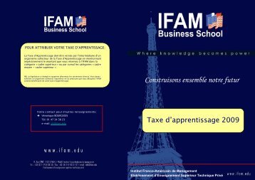Construisons ensemble notre futur - IFAM Business School