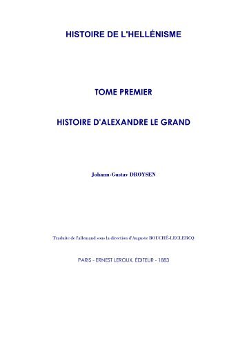 Histoire d'Alexandre le Grand - L'Histoire antique des pays et des ...