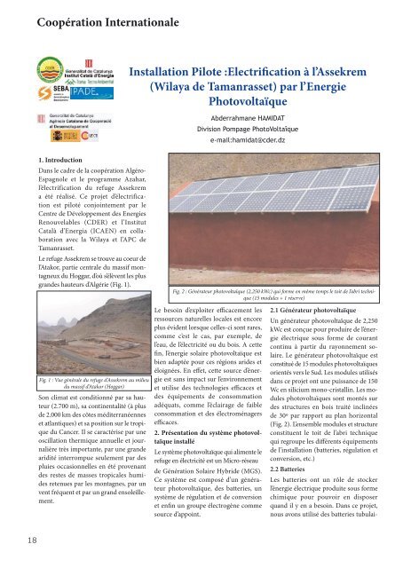 Bulletin des énergies renouvelables - maghreb - europe project ...