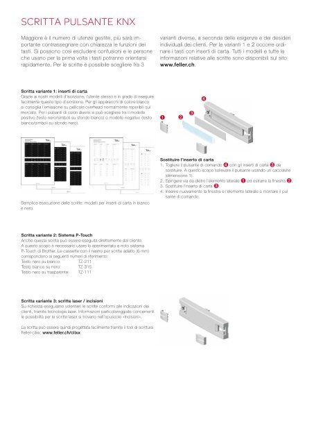 Feller KNX - Feller Clixx - Feller AG