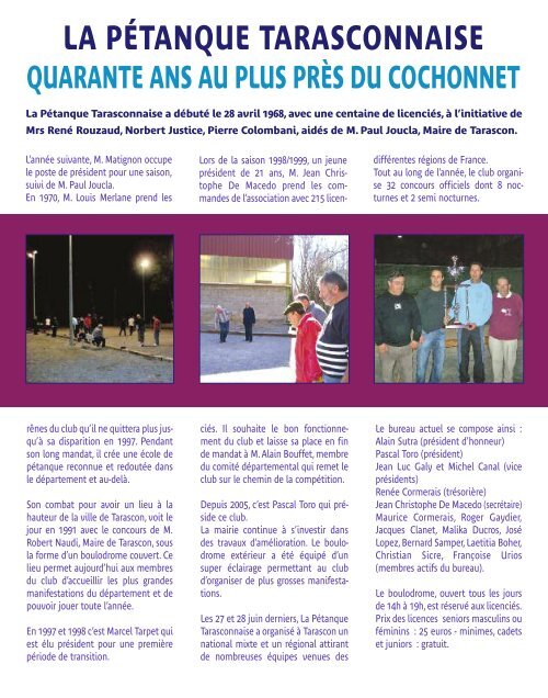 • M PdV N°17 - Site officiel de la Mairie de Tarascon