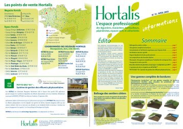 Télécharger la Lettre d'Infos n°10 - Hortalis