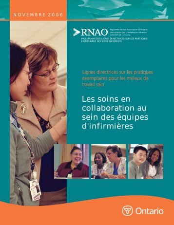 Les soins en collaboration au sein des équipes d'infirmières