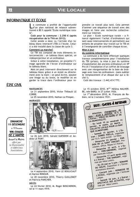 Vie Locale - Le Hézo