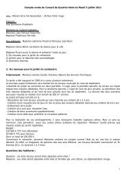 Compte rendu 01 avril conseil da quartier nord - Ville de Malakoff