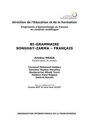 (Bi-grammaire songhay-zarma-français) Chapitre 4 - Initiative ELAN ...