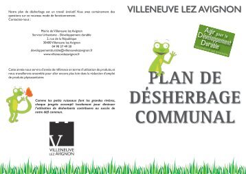 Pour télécharger la brochure du plan de désherbage communal ...