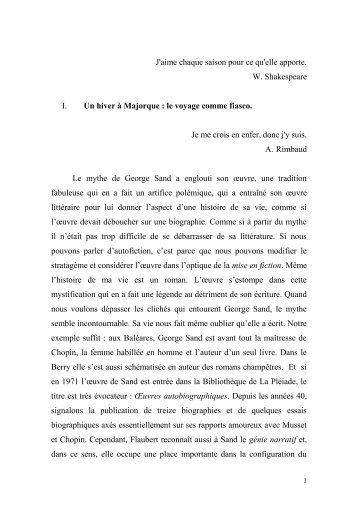 un hiver à Majorque - Les Amis de George Sand