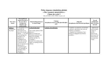 Fiche séquence simulation globale « Des vacances ... - W ebtice