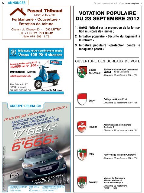 Télécharger l'édition n°628 au format PDF - Le Régional