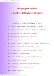 De quelques chiffres et nombres Bibliques ... - Bible et nombres