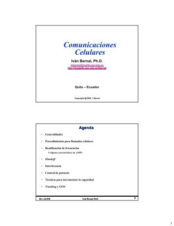 Comunicaciones C l l Celulares - Ivan Bernal