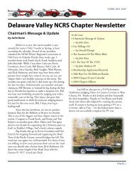 Delaware Valley NCRS Chapter Newsletter - Clubs