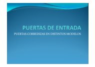 PUERTAS CORREDIZAS EN DISTINTOS MODELOS