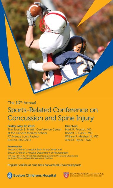 Sports-Related Conference on Concussion and Spine Injury - CME