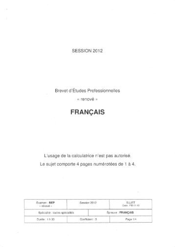 Juin 2012 / métropole - Académie d'Aix-Marseille