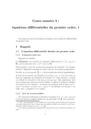 Chapitre 3, équations différentielles 1, datation - Département de ...