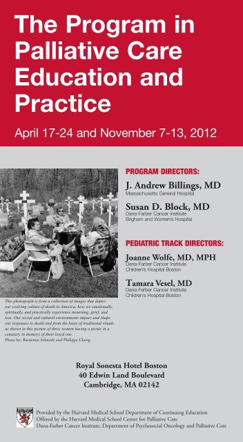 The Program in Palliative Care Education and Practice - HMS-CME