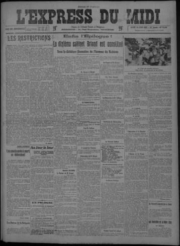 24 JUIN 1926 - Bibliothèque de Toulouse