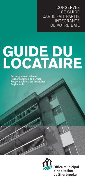 GUIDE DU LOCATAIRE - Office municipal d'habitation de Sherbrooke