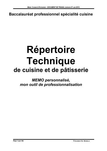 Memo technique - Académie d'Aix-Marseille
