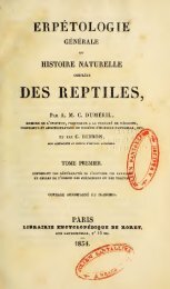 Erpétologie générale, ou, Histoire naturelle complète des reptiles