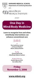 One Day in Mind/Body Medicine - CME