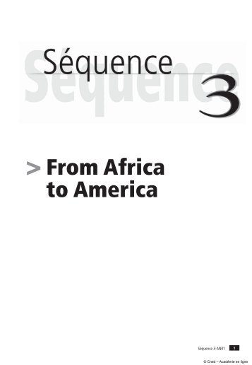 From Africa to America - Académie en ligne