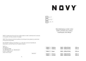 Gebruikshandleiding - Novy